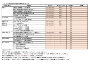 【よなごエリア】各施設の面会・営業状況のお知らせ　よなごのサムネイル