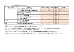 【北東京エリア】各施設の面会・営業状況のお知らせのサムネイル