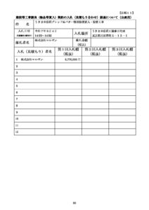 09【別紙10～11】　入札経過について（報告、公表）_うきま幸朋苑ブレッド＆バター調理設備買入・設置工事のサムネイル